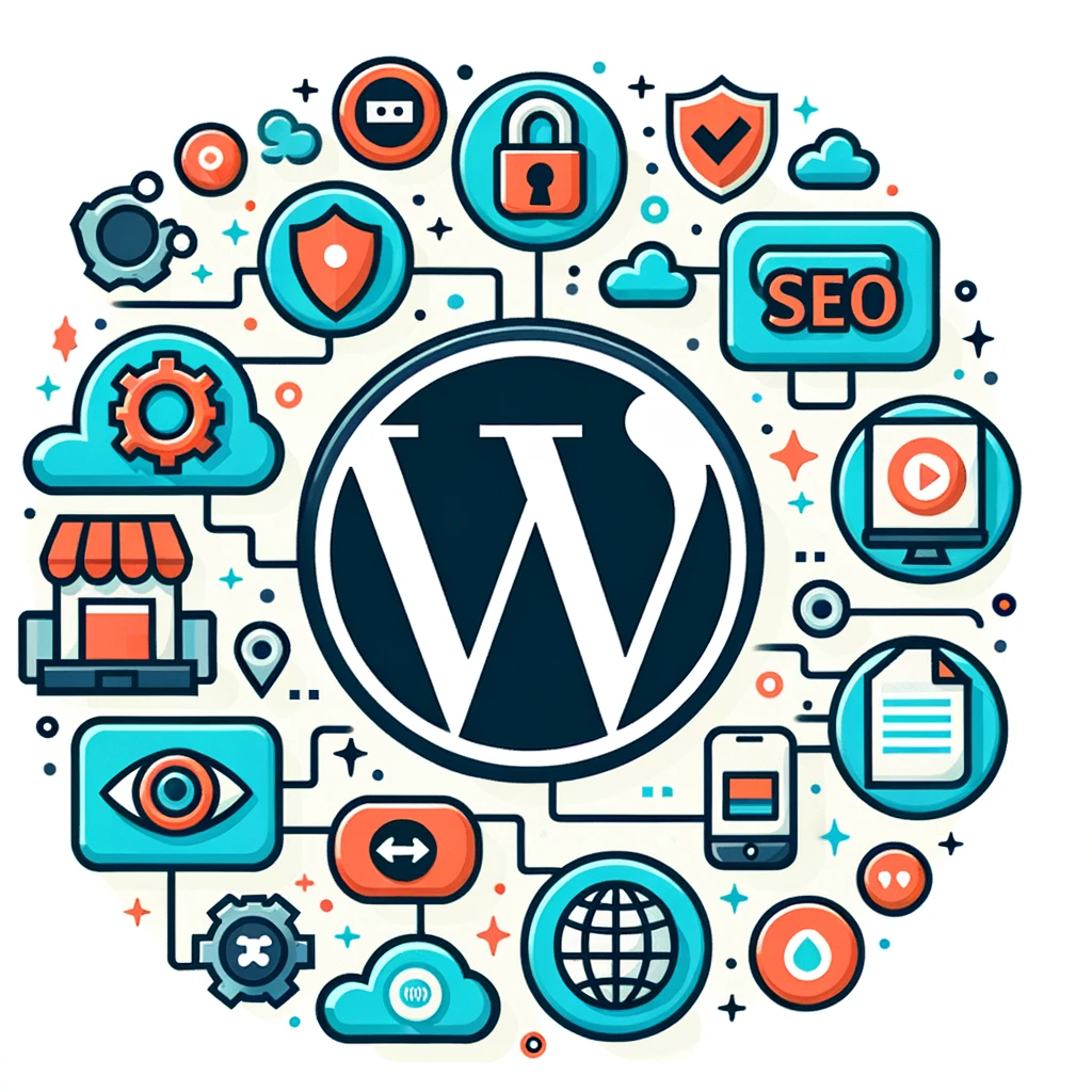 The web of a WordPress website